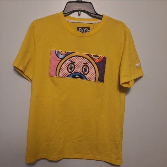 BKYS BUDDY POP ART TEE Mens S Yellow - Picture 1 of 3